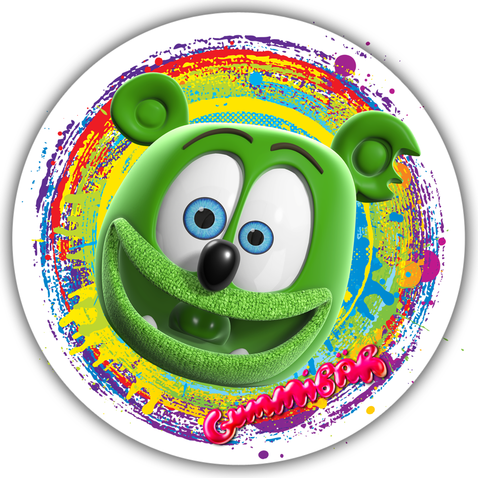 Gummibar Head Color Swirl Sticker