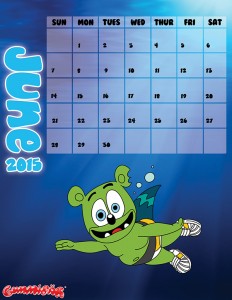 Gummibär Calendar Page June 2015