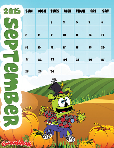 gummibar calendar september 2015
