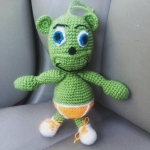 Gummibar The Gummy Bear Song I'm a Gummy Bear Knit Crocheted Plush