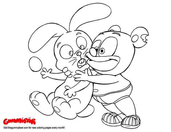 gummibar coloring page march 2k16