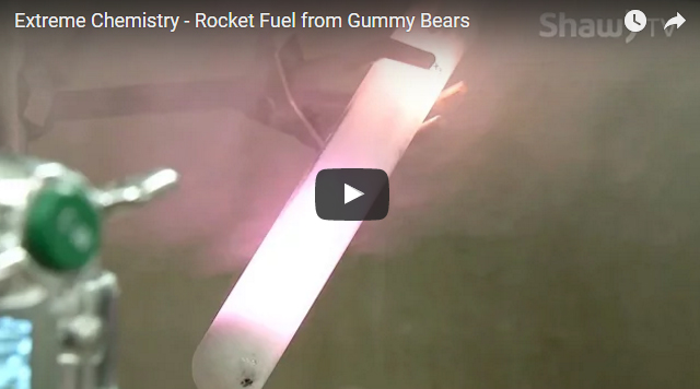 gummy bears gummibar gummy bear song science experiment rocket fuel explosion fire