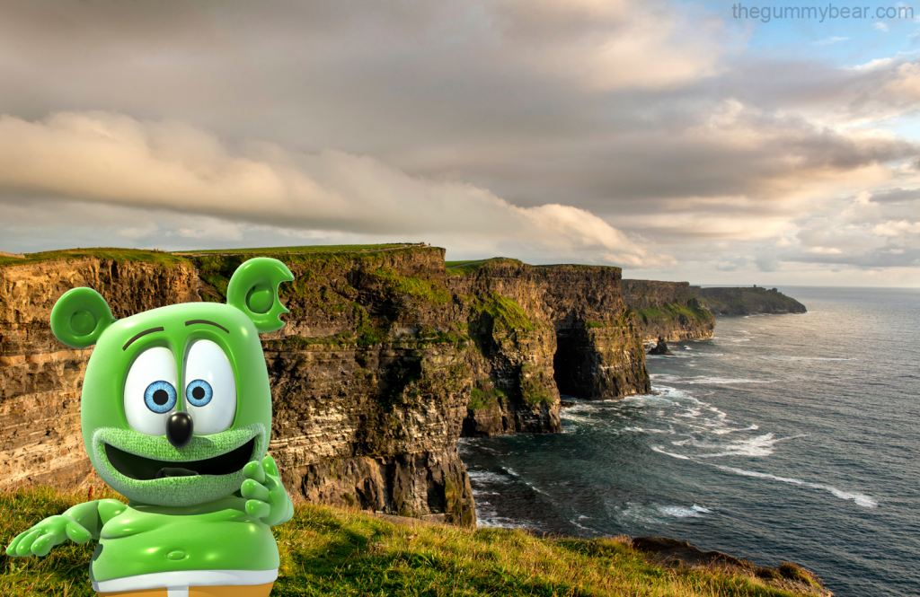 cliffs of moher ireland irish i am a gummy bear song gummibar animated cartoon character kids cartoons web series