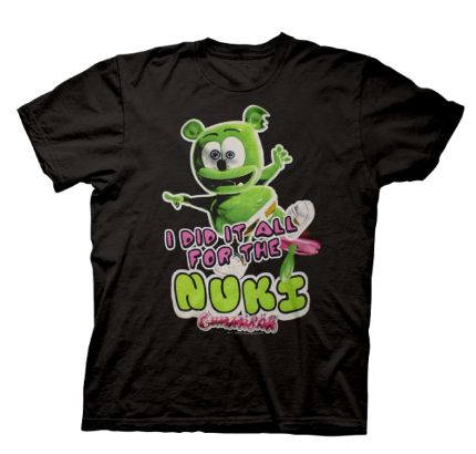 nuki, t-shirt, gummy bear, gummybear, gummy bear song, 
