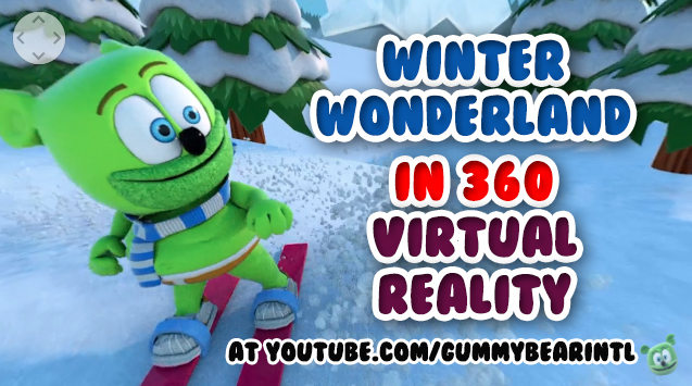 360 virtual reality video winter wonderland 30 minutes gummibar the gummy bear song i am a gummybear international kids childrens animated cartoon winter fun sports