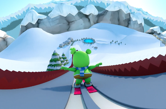 30 minute 360 video winter wonderland virtual reality gummibar the gummy bear song
