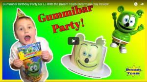 kids gummibär birthday party dream team stearman's toy review