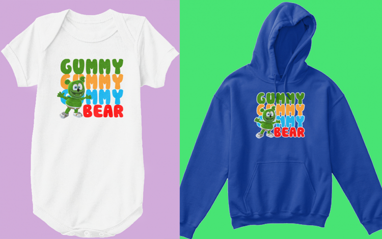 gummy bear onesies hoodies gummibar teespring the gummy bear song i am a gummy bear