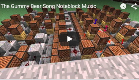 Minecraft The Gummy Bear Song Gummibar Note Blocks