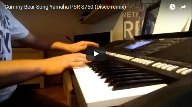 gummy bear song disco version piano keyboard cover youtube youtuber childrens kids music gummybearintl