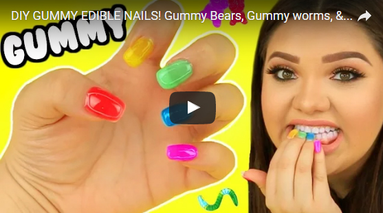 gummy nails youtube youtuber gummibar gummybear im i am a gummy bear song