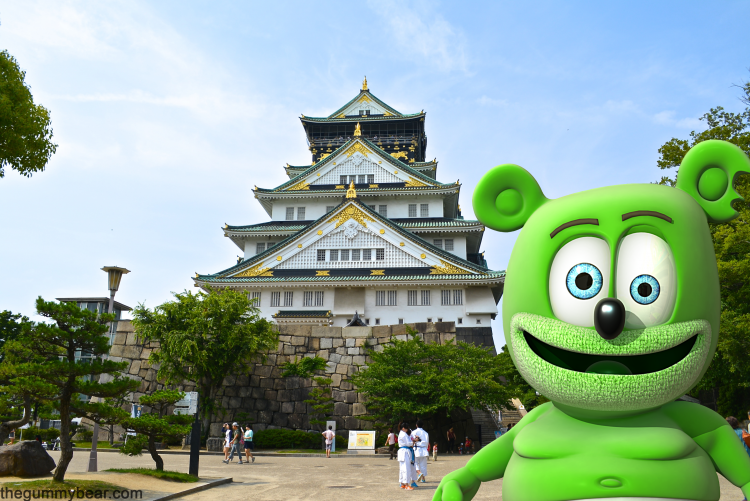 osaka castle japan japanese travel gummy bear gummibar im a gummy bear song gummybear international