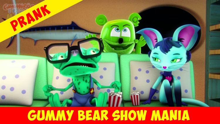gummibar gummy bear show mania prank gummibär pranks youtube youtuber animated cartoon series animation for kids childrens music playlist full episodes