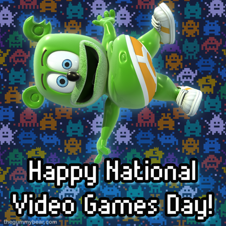 video games national video game day gummibar gummy bear i am a gummybear gummibar international animated animation cartoon series gaming gamer games ps4 xbox nintendo