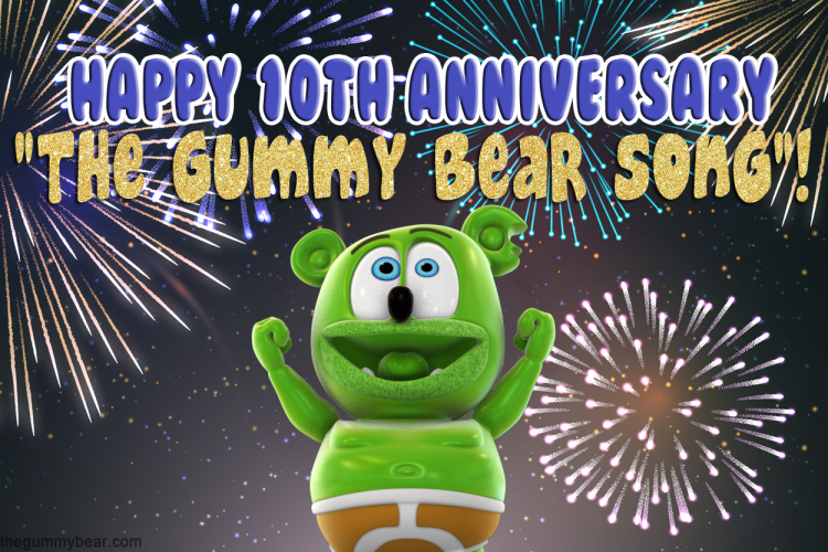 the gummy bear song 10th anniversary i am a gummy bear gummibar youtube youtuber animated kids childrens cartoon music web series show