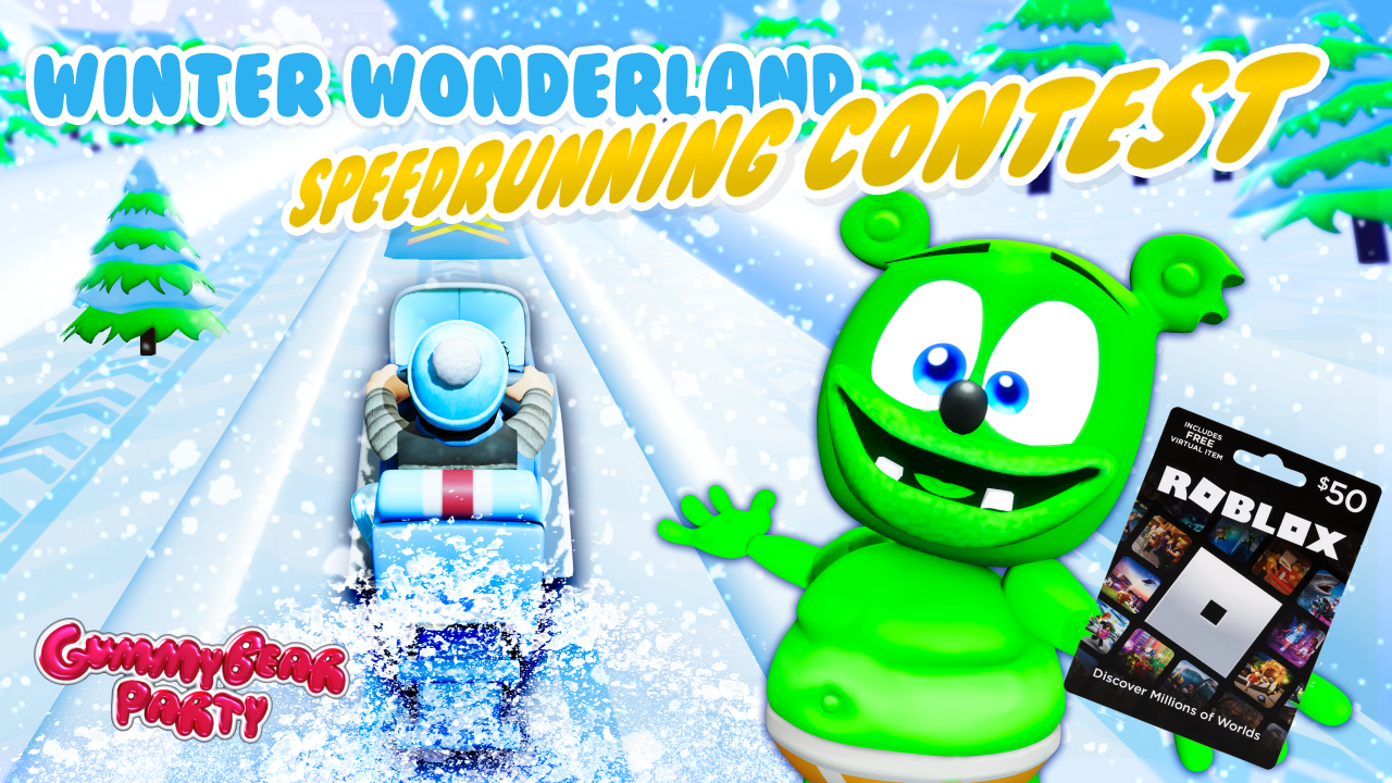speedrunning contest gummibar the gummy bear roblox game gummy bear party