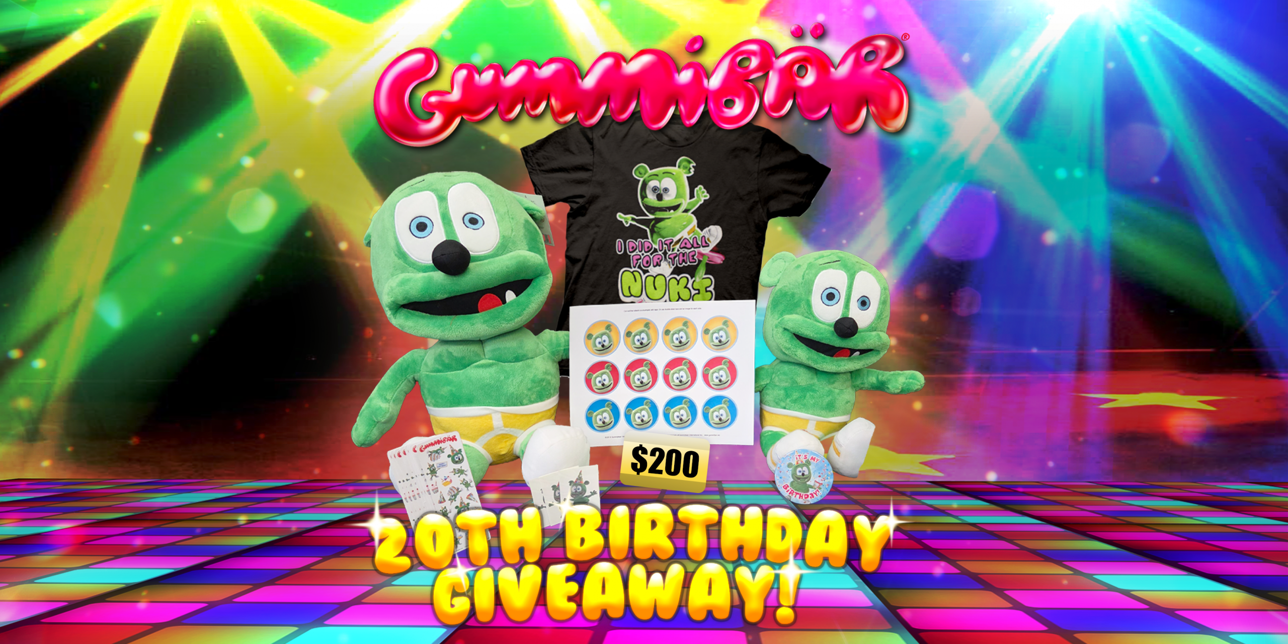 Enter the Gummibär 20th Birthday Giveaway!